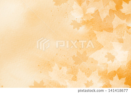 Watercolor autumn background 141418677