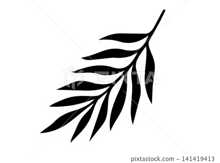 Artistic tropic leaf branch element Artistic tropic leaf branch element 141419413