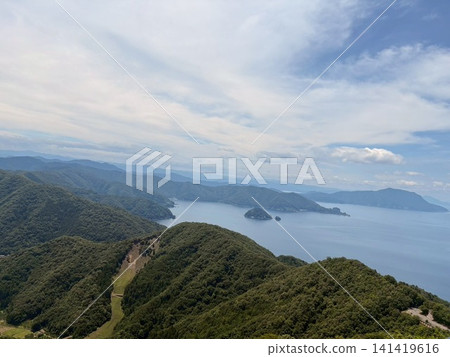 The Sea of Japan as seen from the Mikata Five Lakes Rainbow Line The Sea of Japan as seen from the Mikata Five Lakes Rainbow Line 141419616