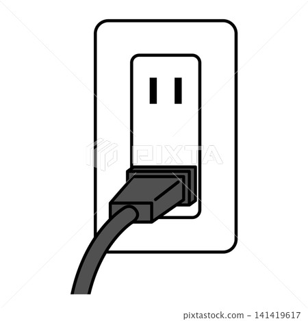 The outlet into which the power plug is inserted The outlet into which the power plug is inserted 141419617