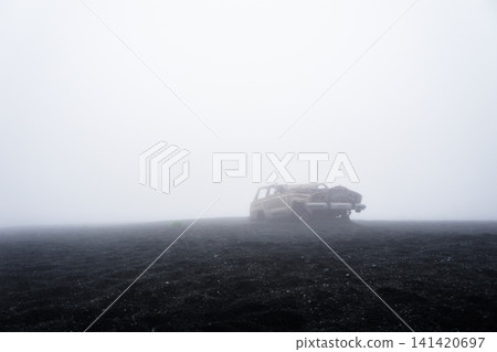 Cars abandoned on Mt. Fuji Cars abandoned on Mt. Fuji 141420697