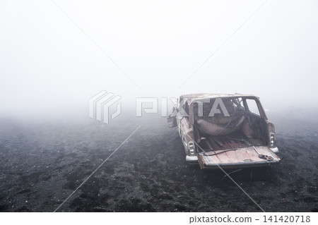 Cars abandoned on Mt. Fuji Cars abandoned on Mt. Fuji 141420718