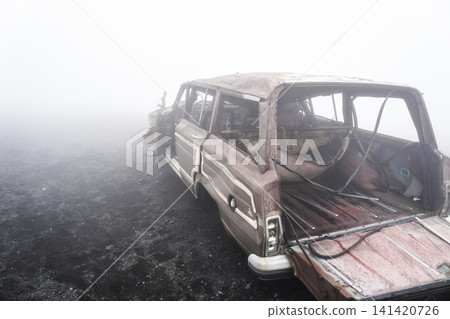 Cars abandoned on Mt. Fuji Cars abandoned on Mt. Fuji 141420726