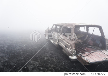 Cars abandoned on Mt. Fuji Cars abandoned on Mt. Fuji 141420727
