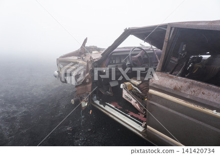Cars abandoned on Mt. Fuji Cars abandoned on Mt. Fuji 141420734