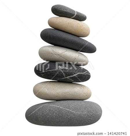 Stunning stack pebble stones material Stunning stack pebble stones material 141420741