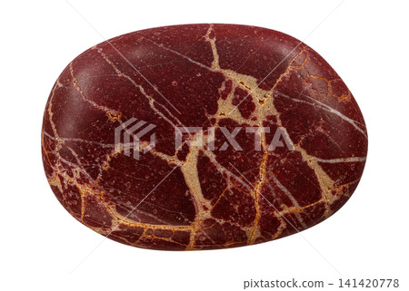 Dark red aged pebble stone element 141420778