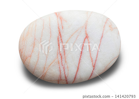 isolated single pebble stone element isolated single pebble stone element 141420793
