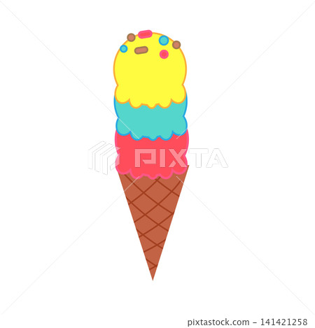ice cream cone isolated on white background ice cream cone isolated on white background 141421258