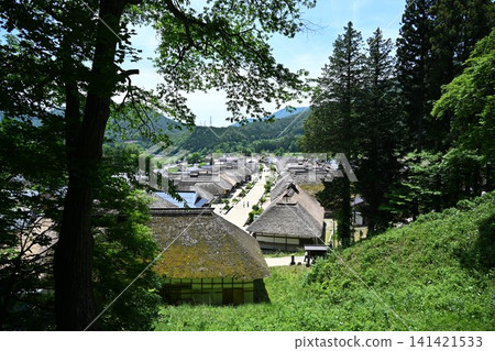 夏天的大內宿,福島 夏天的大內宿,福島 141421533