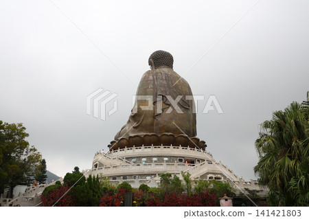 Lantau Island, Hong Kong - Jan 28 2026: The big Buddha at Po Lin Monastery in Lantau island 141421803