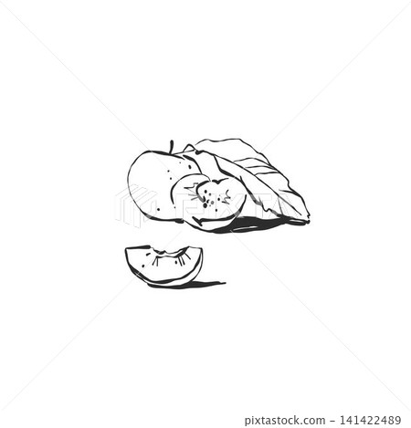 Continuous line drawing of graphic abstract fruits harvest ink sketch silhouette for food design and menu. Minimalist art style. Editable stroke. Doodle hand drawn vector illustration Continuous line drawing of graphic abstract fruits harvest ink sketch silhouette for food design and menu. Minimalist art style. Editable stroke. Doodle hand drawn vector illustration 141422489