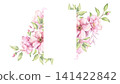 Elegant template with pink camellia flowers and leaves watercolor illustration isolated on white background. Hand drawn delicate frame 141422842