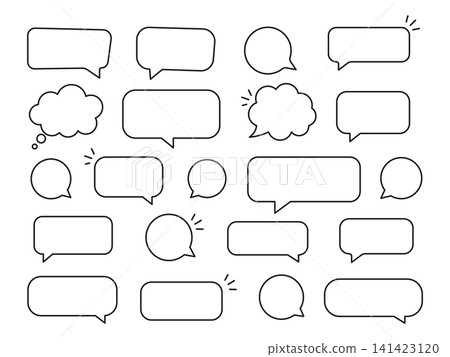 Conversation Speech Bubbles Set Conversation Speech Bubbles Set 141423120
