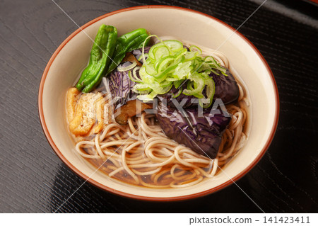 冷炸茄子蕎麥麵 冷炸茄子蕎麥麵 141423411