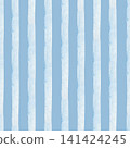 Blue vertical stripe seamless pattern, watercolor minimalist background. Lines on a blue background. Great for stationery, packaging, branding and nautical, baby boy themed designs. 141424245