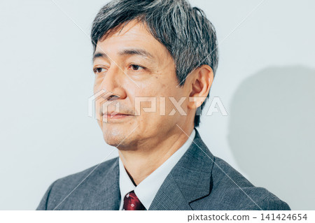 Senior men wearing a suit Senior men wearing a suit 141424654