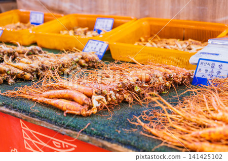 Korean ginseng, Seoul Central Market Korean ginseng, Seoul Central Market 141425102