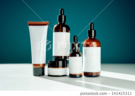 Skincare beauty products promoting natural cosmetic treatment Skincare beauty products promoting natural cosmetic treatment 141425311