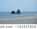 The Sea of Japan as seen from Oyashirazu Pier Park 141425828