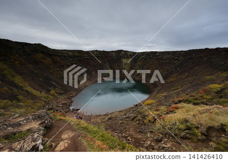 Aurora borealis and grasslands in Iceland (Aurora borealis) Aurora borealis and grasslands in Iceland (Aurora borealis) 141426410