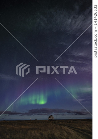 Iceland's Aurora Borealis: Pink and Green Lights Iceland's Aurora Borealis: Pink and Green Lights 141426532
