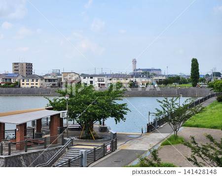 2023年5月,越谷湖町大佐上防洪蓄水池 2023年5月,越谷湖町大佐上防洪蓄水池 141428148