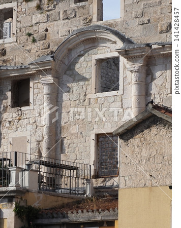 The walls of Diocletian's Palace in Split The walls of Diocletian's Palace in Split 141428457