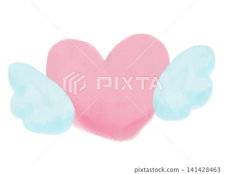 粉彩風格的心形插圖 141428463