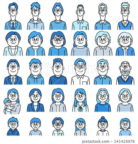 Person icon set Person icon set 141428976