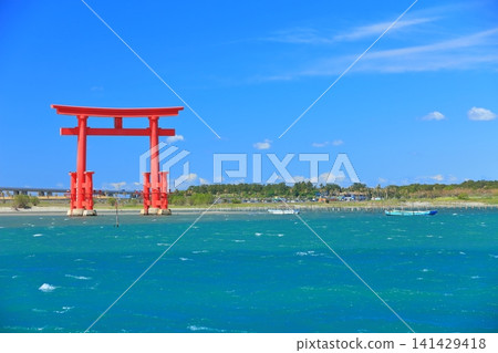[Shizuoka Prefecture] Bentenjima Seaside Park under sunny weather 141429418