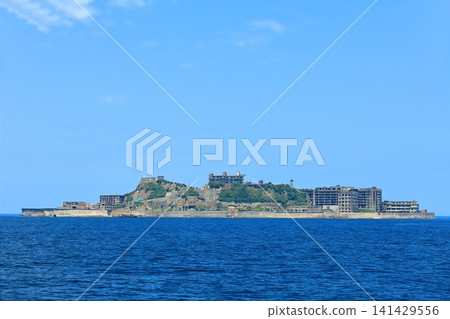 【長崎縣】晴天的軍艦島(工業革命遺產端島) 【長崎縣】晴天的軍艦島(工業革命遺產端島) 141429556