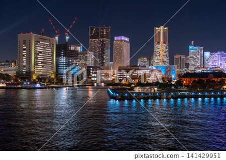 Yokohama Minato Mirai Night View - Yorunoyo Special Light-up Yokohama Minato Mirai Night View - Yorunoyo Special Light-up 141429951