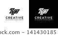 ZP or PZ initial letter logo design vector 141430185