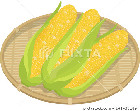 Corn in a basket 141430189