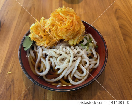Cold udon noodles with tempura that I ate in Kuala Lumpur, Malaysia 141430338