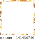 Bakery and Pasta Frame with Central White Copy Space 141430740