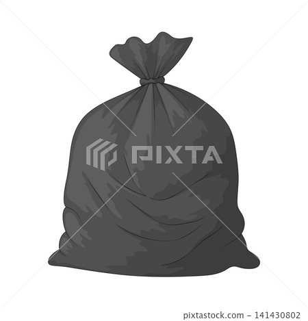 Illustration of Trash Bag Illustration of Trash Bag 141430802
