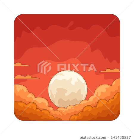 Illustration of Sunset Illustration of Sunset 141430827