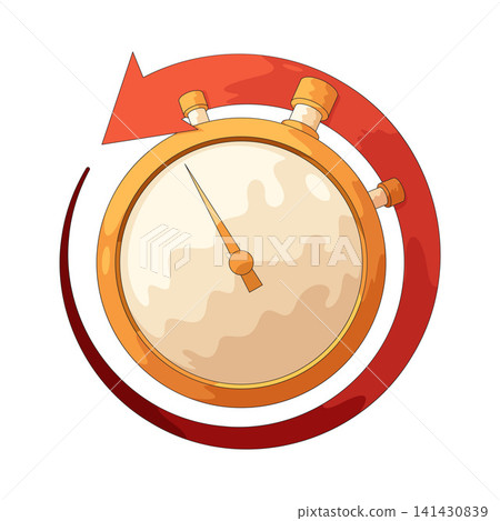 Illustration of Stopwatch Reset Illustration of Stopwatch Reset 141430839