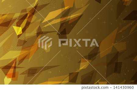 採用金色和青銅色漸變的幾何抽象碎片紋理設計 採用金色和青銅色漸變的幾何抽象碎片紋理設計 141430960