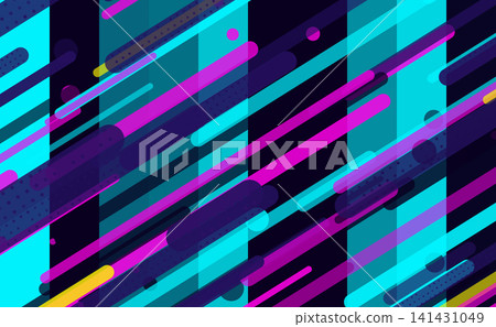 A cyberpunk-style abstract background design with intersecting neon-colored lines. A cyberpunk-style abstract background design with intersecting neon-colored lines. 141431049