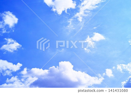 藍色的天空和雲圖像 141431080