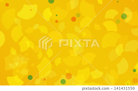 An abstract background design inspired by fallen ginkgo leaves in autumn, using yellow circular motifs. An abstract background design inspired by fallen ginkgo leaves in autumn, using yellow circular motifs. 141431550
