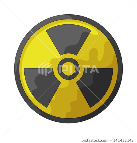 Illustration of radiation sign Illustration of radiation sign 141432142