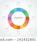 Infographic 8 options design elements for your business data. Vector Illustration. 141432801