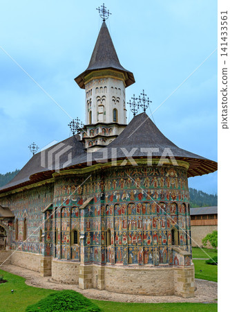 church of the monastery Sucevita in the region Bukovina church of the monastery Sucevita in the region Bukovina 141433561