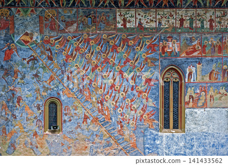 Fresco in the monastery Sucevita Fresco in the monastery Sucevita 141433562