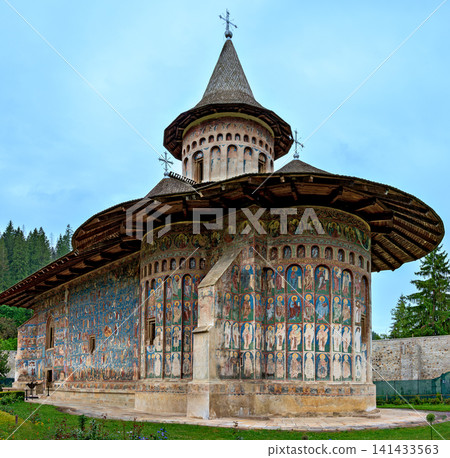 Frescoes on the church of the monastery Voronet 141433563