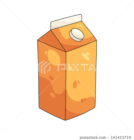 Illustration of orange juice carton Illustration of orange juice carton 141433719